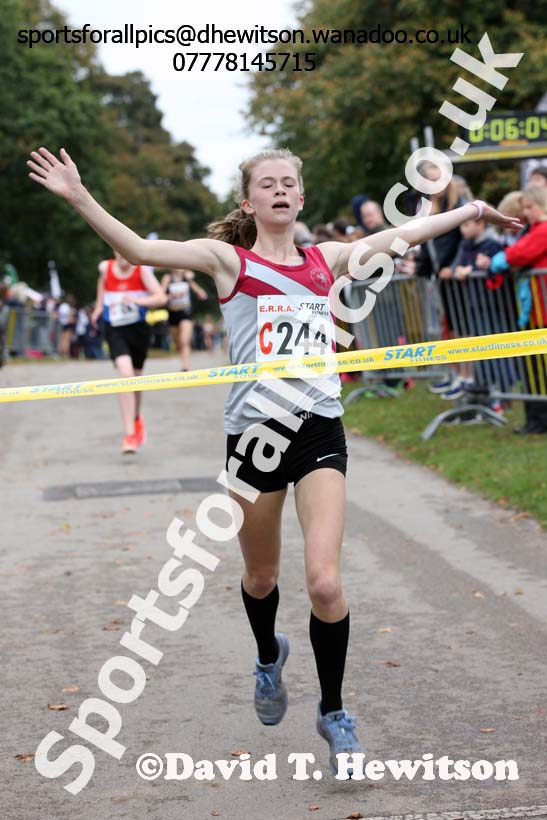 Girls under-15s ERRA Road Relays, Sutton Coldifield, Birmingham. Photo: David T. Hewitson/Sports for All Pics